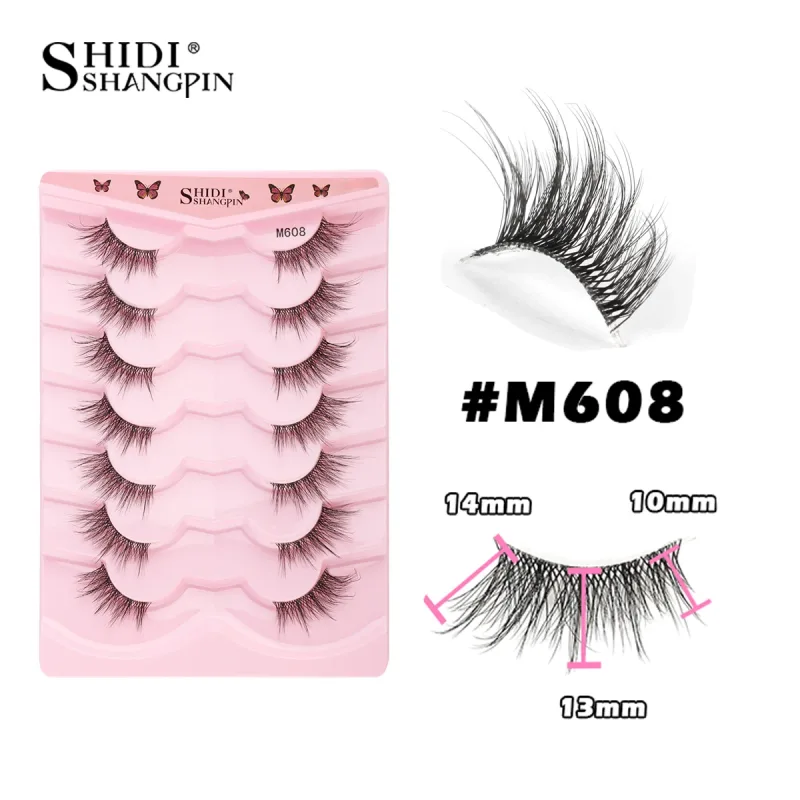 Half Lashes Cat Eye Lashes 3D Natural Winged End Eye Elongated Lashes Fox Eye Lashes Faux Mink Lashes Makeup