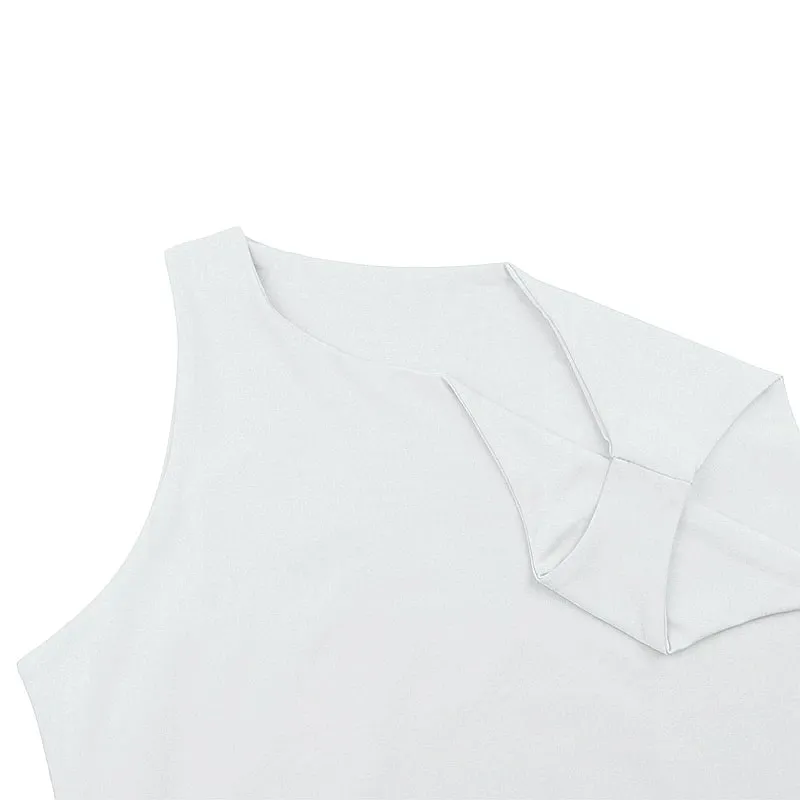 Womens Clothing Sleeveless Jumpsuits Rompers Soft And Stretchy Casual Slim Fit Double Layer Sexy Playsuits Y2K O-neck Bodysuits — image 6