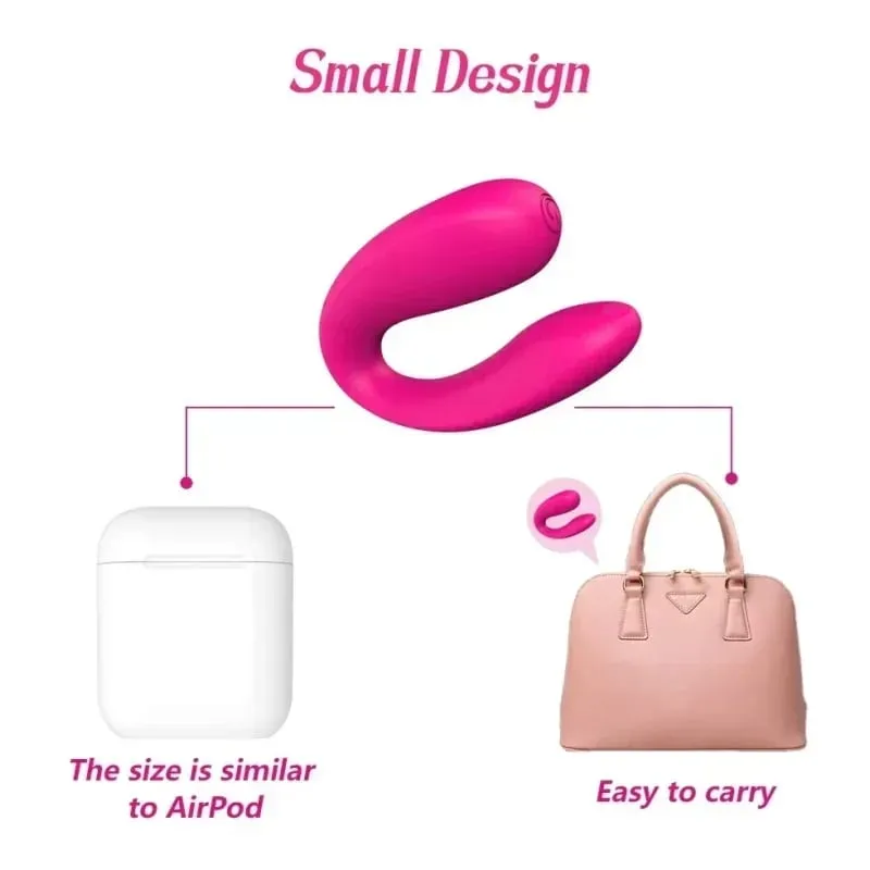 U-Form Klitorisstimulator Tragbarer weiblicher Vaginalvibrator G-Punkt-Massagegerät Kleiner leistungsstarker Kugelvibrator Tragbares Sexspielzeug — image 5