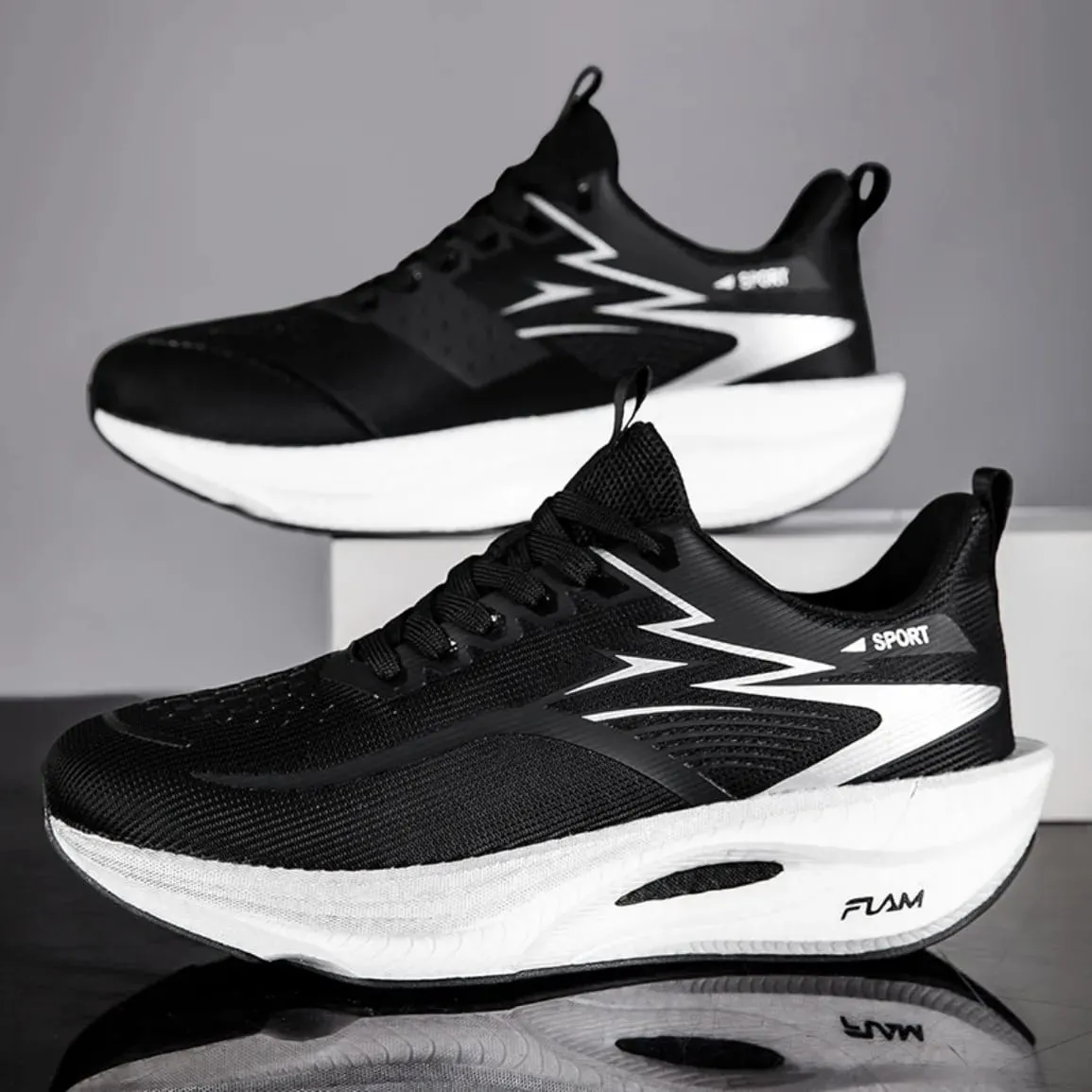 Carbon Plate Marathon Running Shoes Men Women Sports Sneakers Breathable Lightweight Shock Absorbing Stable Athletic Shoes — image 7