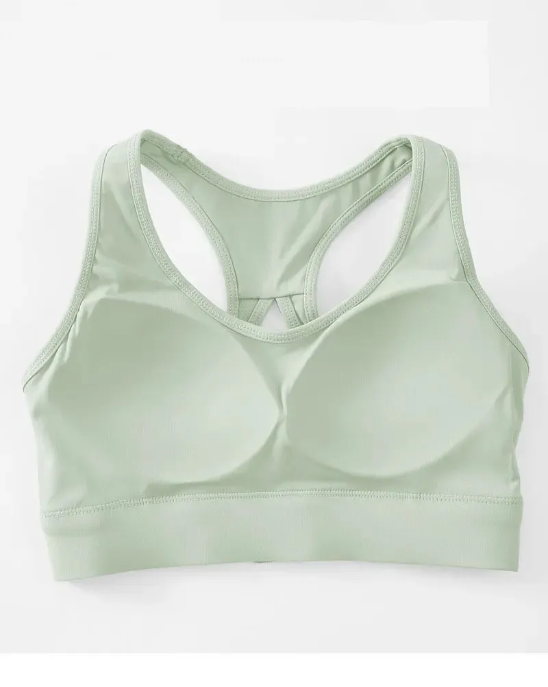Sexy Back Yoga Crop Top Bra Inner Padded Fitness Tank Top Elastic Sport Bra Gym Vest Running Yoga Professional Workout Vest — image 10