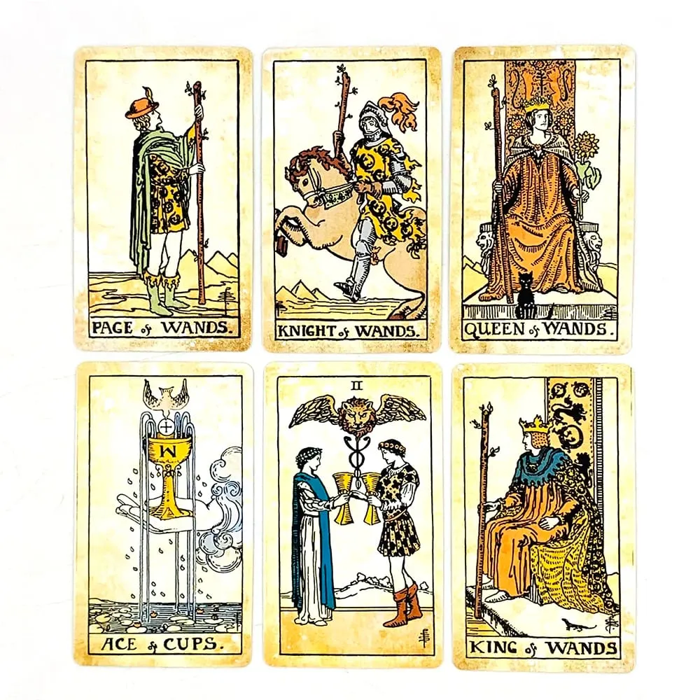 Tarot Vintage Cards 78 Cards English Visions Divination Edition Borad Playing Games For Beginners & Pros Ideal For Gift Giving
