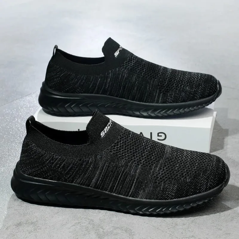 Men Vulcanize Shoes Mesh Men Shoes Lightweight Comfortable Men's Sneakers 2025 Autumn Fashion Slip on Flats Shoes Male Loafers — image 12