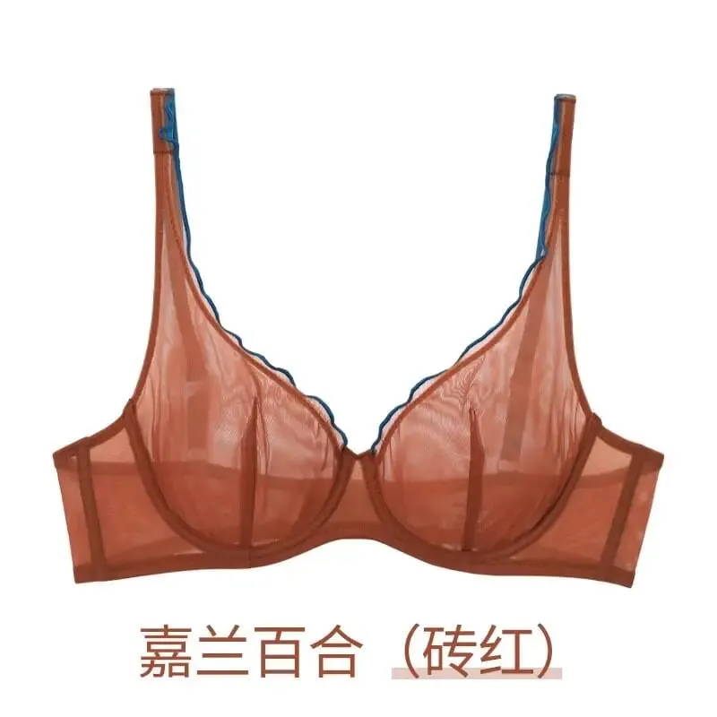 Womens Non Padded Lingerie Set Push Up Bra Full Cup Lightweight Summer Push Up Bra for Women Ultra Thin Support Bra Best Seller — image 11