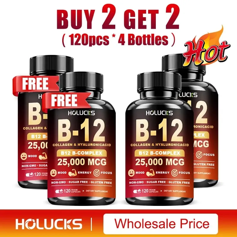 Vitamin B12 Complex Supplement Benefit Brain & Heart Function Support Memory Learning Metabolism Helps Boost Natural Energy — image 12