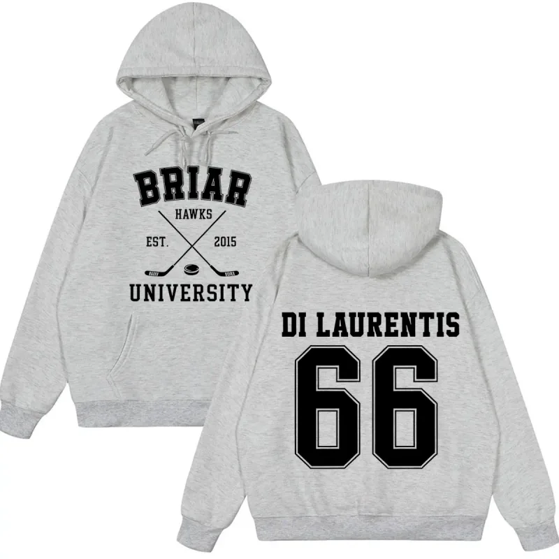 Di Laurentis 66 Off Campus TV Series Briar University Hoodie Men Women Clothing Fashion Winter Vintage Casual Loose Sweatshirt — image 4