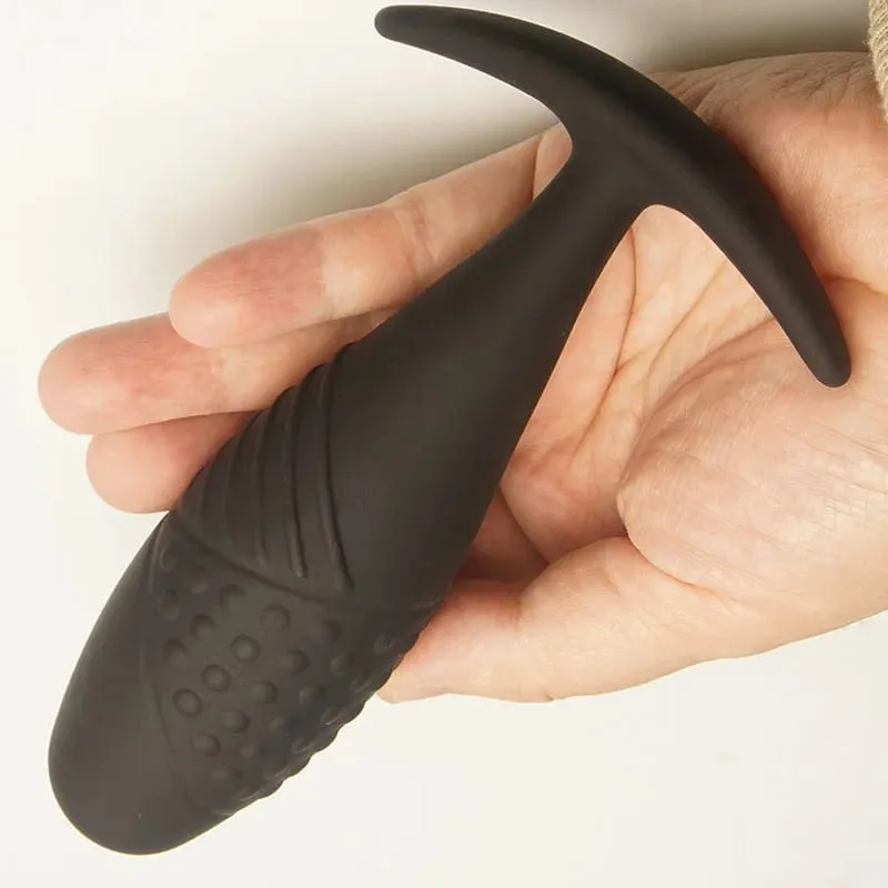 Silikon Anus Butt Plugs med avsmalnande bas för komfort Texturerade analsexleksaker Trainer Training Analplug Buttplug Butplug — image 5