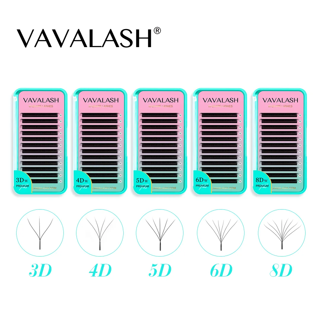 W Shape Eyelash Extension 3D 4D 5D 6D 8D Eye Lashes Natural Soft Premade Fan Lash Extensions — image 2