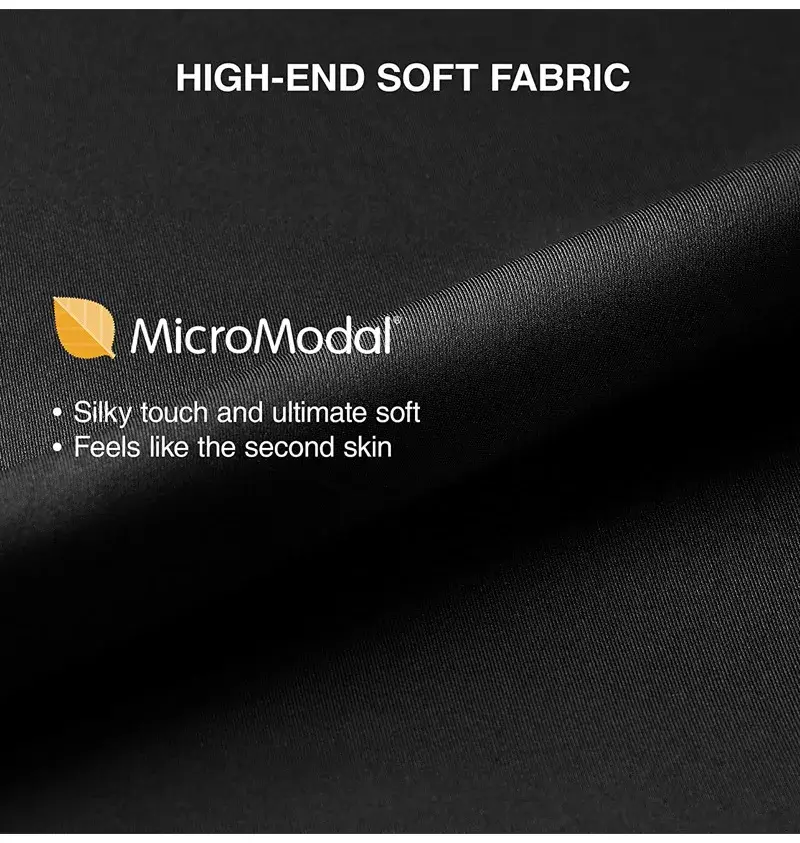 David Archy 3-pack Herrunderkläder Boxershorts Basic MicroModal Soft Andas Herr Dual Pouch Boxers Snabbtorka Sport Fitness — image 4