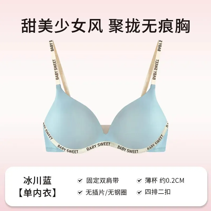 Seamless Wirefree Bra For Young Girls Light Padding Push Up Effect Bralette Set Pure Style Comfort Underwear Teens Lingerie AU — image 10