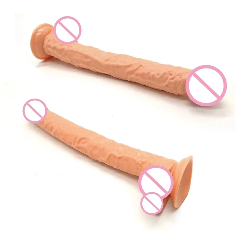 40cm realista longo vibrador pênis grande enorme vibradores masturbação vaginal g ponto estimulação anal butt plug para mulheres brinquedos sexuais 18 + — image 1