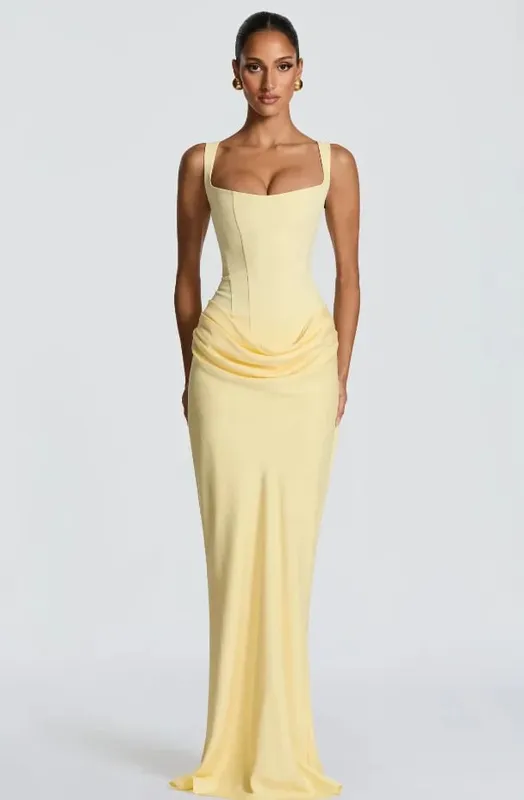 Lady Sexy Strapless Split Solid Pleated Dress Women Chic Backless High Waist Off-shoulder Dresses 2026 Bagong Evening Party Gowns — image 10
