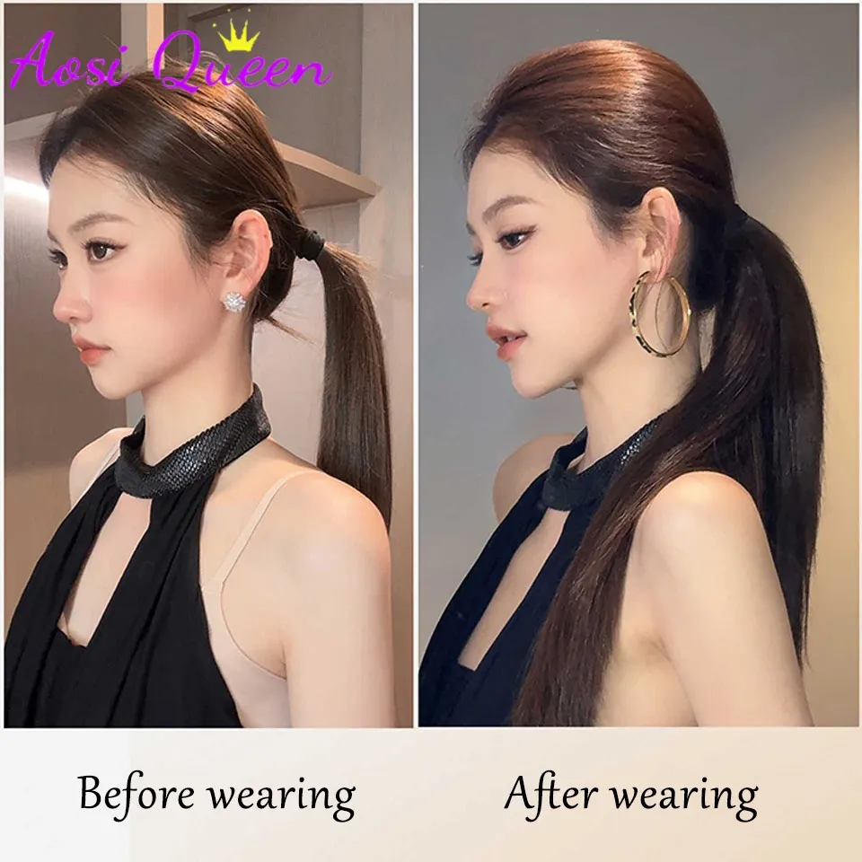 Fluffy Invisible Seamless Hair Pads Women Clip in Hair Extension Lining of Natural Hair Top Side Cover Piece Synthetic Pads — image 2