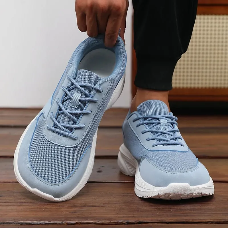 New Stylish Wide Width Men's Casual Sneakers Breathable Lightweight Non-Slip Shoe Outdoor High-Quality Leisure Thick-Soled Shoes — image 8