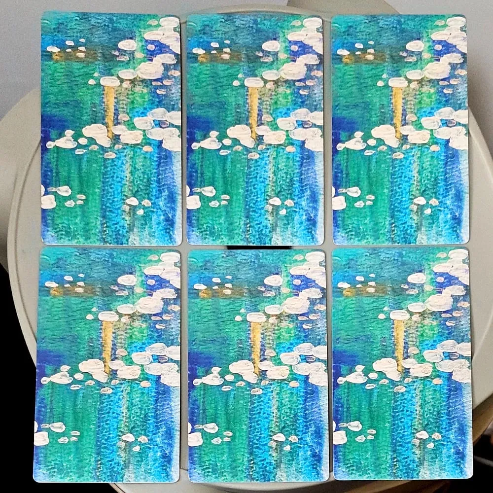 Think Oracle Deck 12*7cm 35 Hand-Painted Cards for Intuition & Emotional Resilience Double-embossed Cardstock