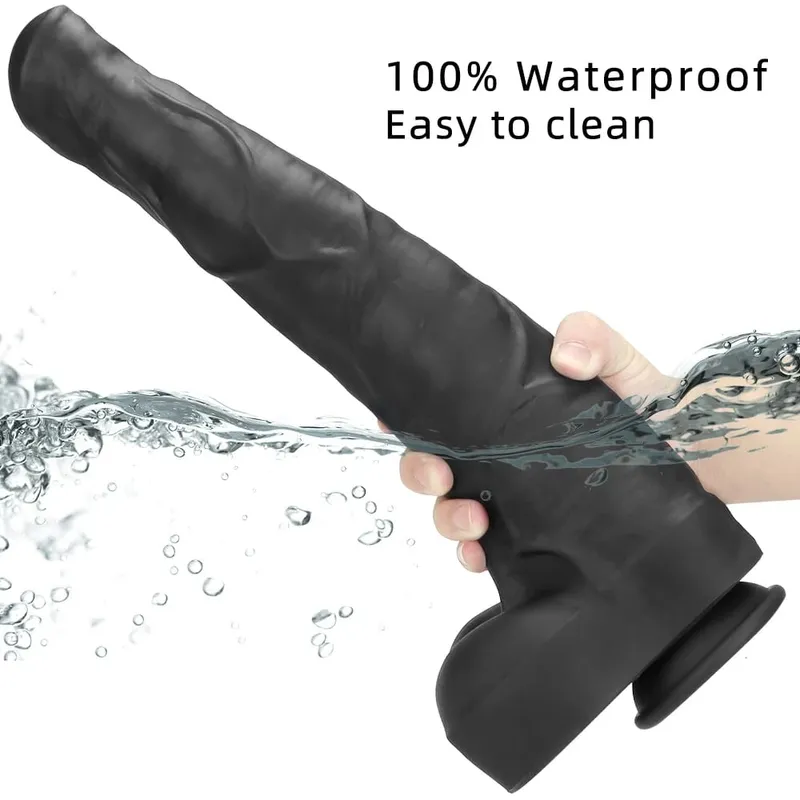Super Large Horse Dildo 38,5 cm med sugkopp Mjuk hudkänsla Enorm penis Tjock fallus Analplugg Big Dick Sexleksaker för kvinnor — image 5