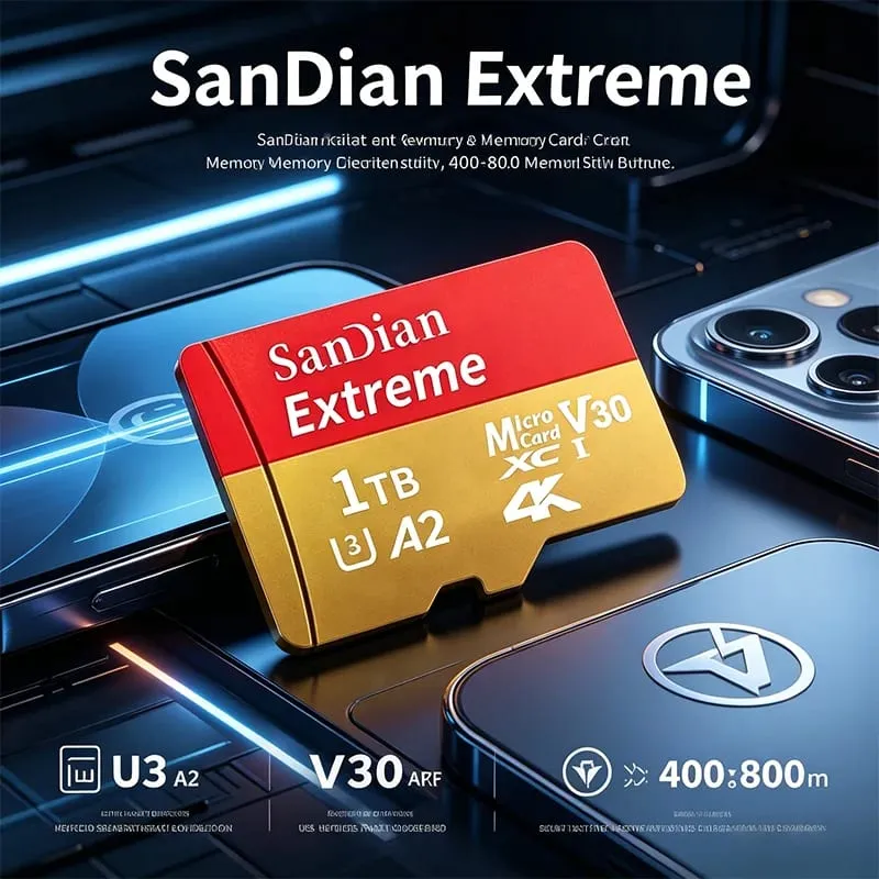 2026 Hot Sale Micro TF Card V30 Class10 High Capacity Flash Memory Card Multiple Sizes for Office Computer/Monitoring/Phones — image 6