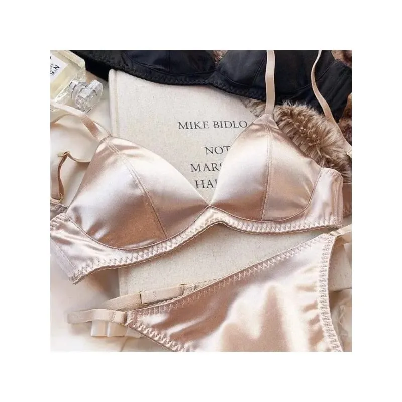 Summer Sexy Bralette for Women Deep V Neck Push Up Triangle Bra Thin Strap Backless Lingerie Small Chest Bikini Top Comfortable — image 2