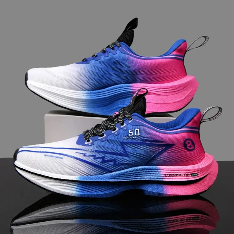 Men Sports Running Shoes Casual Marathon Breathable Lightweight Women's Comfortable Athletic Nonskid Walking Sneakers Outdoors — image 2