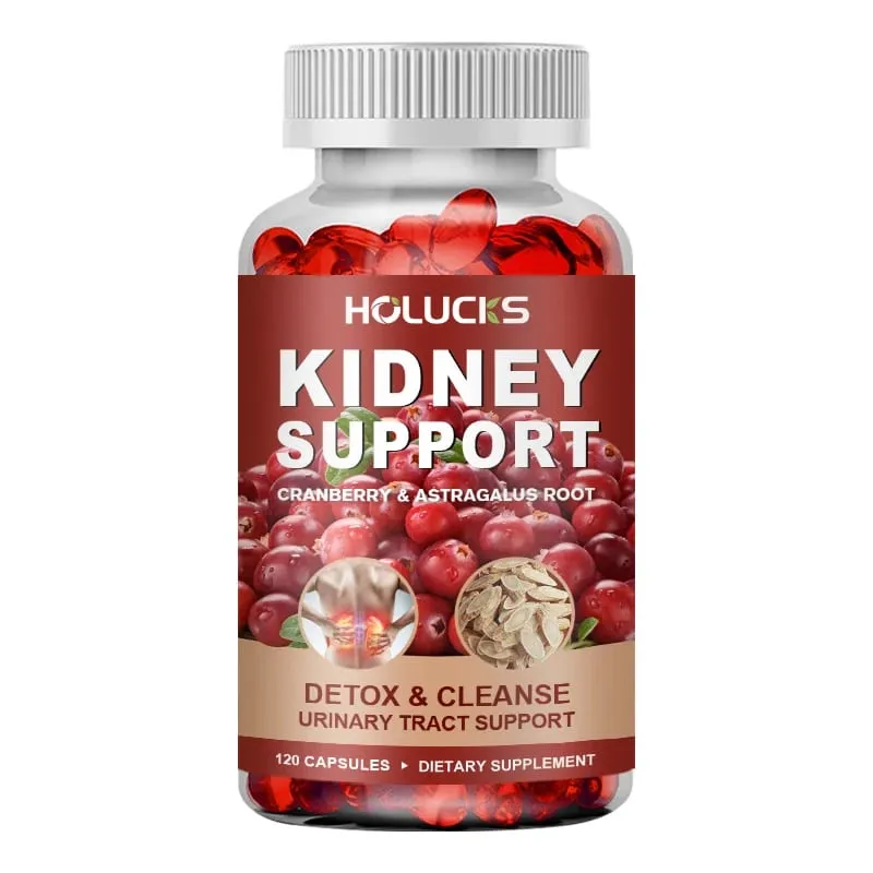 Kidney Cleanse Detox & Repair Supplement with Astragalus Root Cranberry Support Urinary Tract & Immune Health Daily Energy