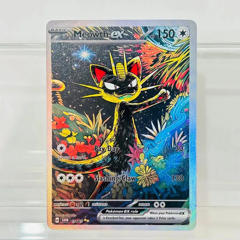 10Pcs (Charizard Mewtwo Gengar Vaporeon) DIY Holographic Texture Cards Perfect Condition Premium Anime Collection Card — image 6