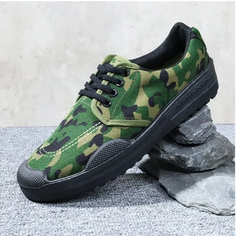 Durable Men Labor Insurance Shoes Anti-smash Safety Sneakers Wear-resistant Rubber Sole Breathable Tactical Training Shoes Work — image 4
