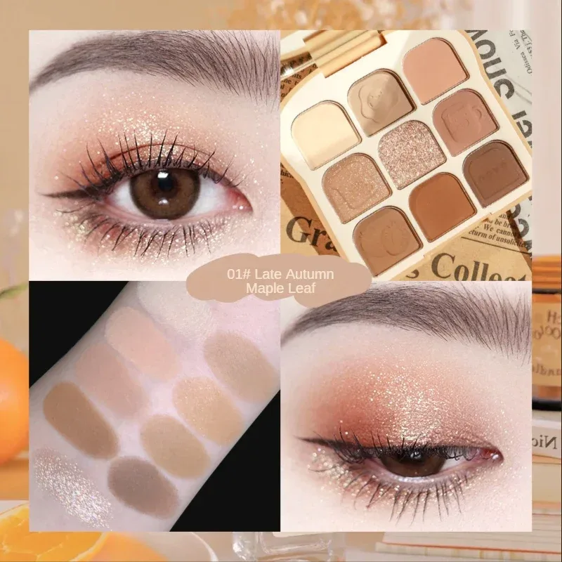 Qingcai Soft Fantasy Toast Eye Shadow Plate Pearl Eye Plate Cute Makeup Palette Women'S Cosmetics Lasting Natural — image 9