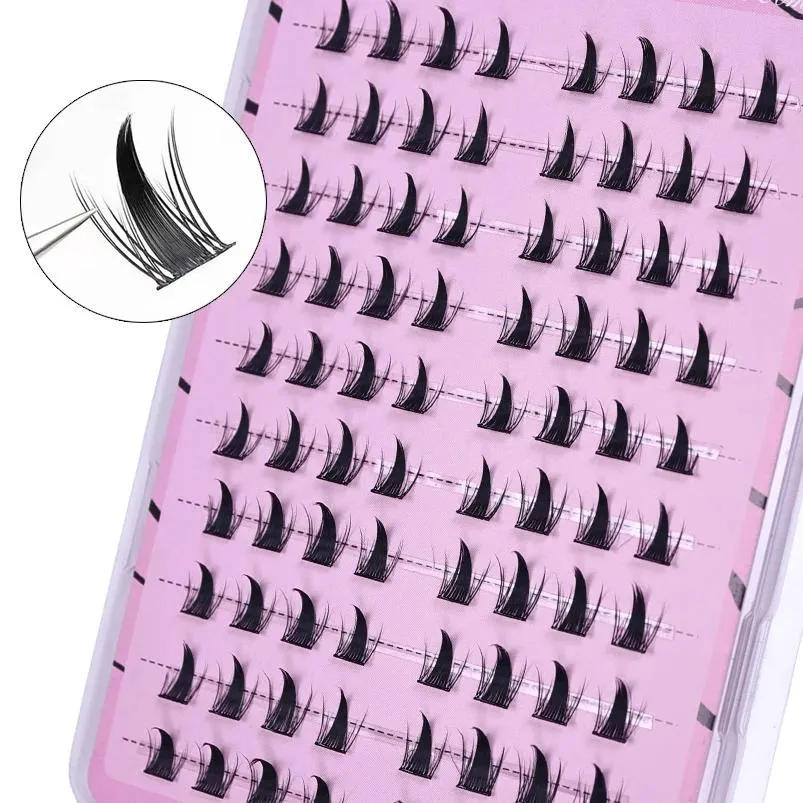 5D Fluffy Thick Curling Fake Eyelashes Easy Application Glue-free Self-adhesive Lashes for Daily Party Makeup Cute Anime Eye DIY — image 3