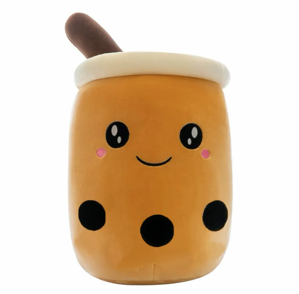Sød udstoppet Boba Plys Bubble Tea Real-life Bubo Mad Mælkekop Plyspude Blød Kawaii Plyslegetøj Gaver til børn Voksen 24CM~ — image 4
