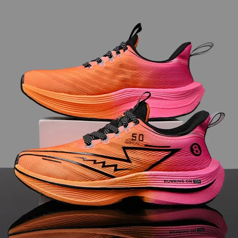 Men Sports Running Shoes Casual Marathon Breathable Lightweight Women's Comfortable Athletic Nonskid Walking Sneakers Outdoors — image 3