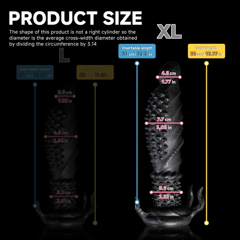 Oieffur Sexig Vuxen Anal Dildo Man Butt Plug för män Kvinnor Sexleksak i silikon med taggiga tentakel dildos för par Vuxenlek — image 9