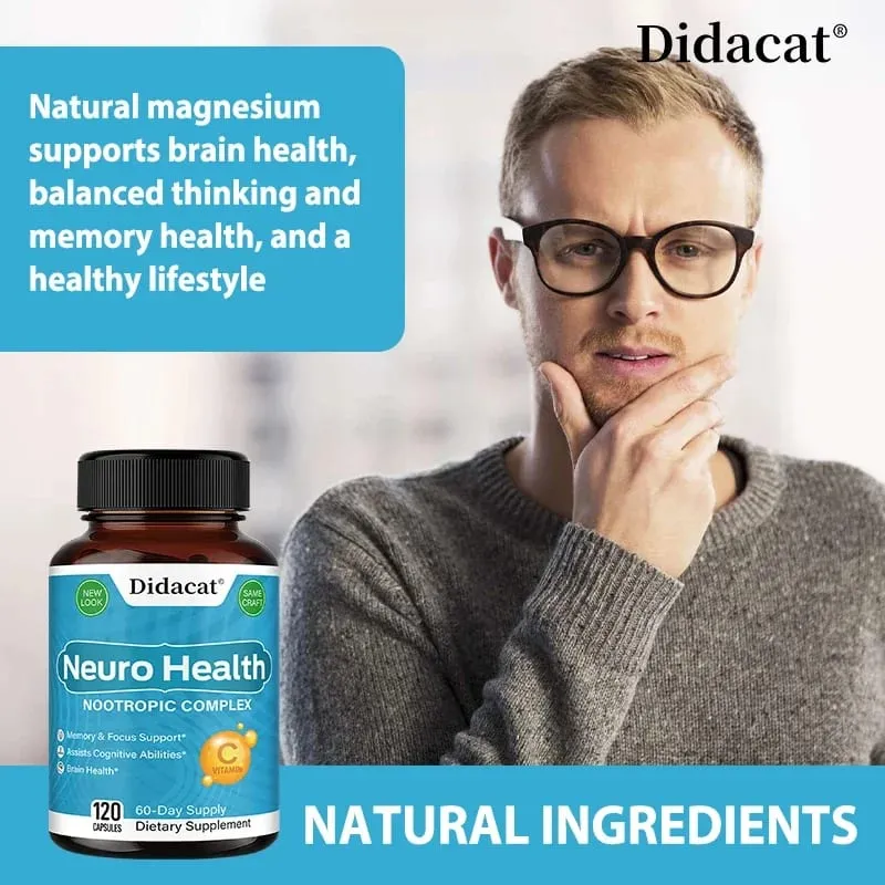 Brain Nutrition Complex - with Bacopa Extract Neuro Health Support Antioxidant Promotes Nerve Health Cellular Energy — image 5