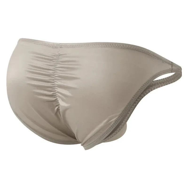 Mga Panlalaking Low Rise Gym Brief Makinis na Satin Sport Training Underwear Bodybuilding Ultra Manipis Mabilis na Dry Fitness Workout Nakakaangat ng Puwit — image 2