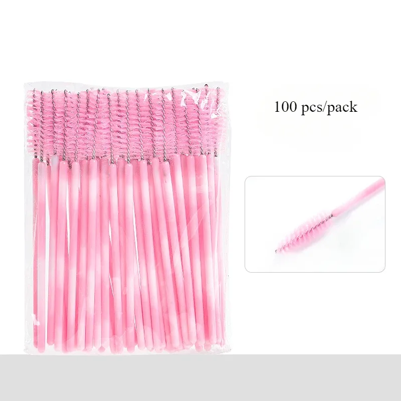 100PCS Eyelash Brush One-Off Disposable Eyelash Mascara Brushes Mascara Wands Disposable Lip Applicators liner Brushes Women — image 9