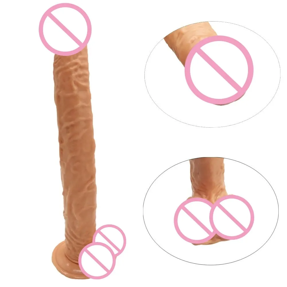40cm realista longo vibrador pênis grande enorme vibradores masturbação vaginal g ponto estimulação anal butt plug para mulheres brinquedos sexuais 18 + — image 6
