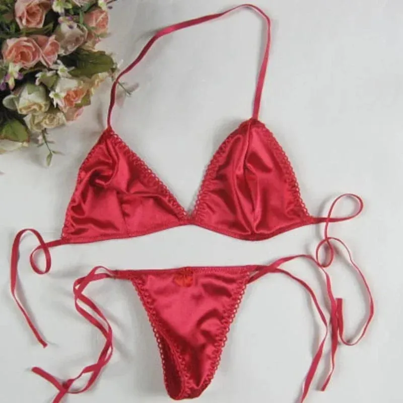 Nyaste sidentrosa G-string Spets Sexiga Underkläder Dam Sexiga Trosor Kvinna Låg midja String Spets Underkläder Intimates Strings T-back — image 6