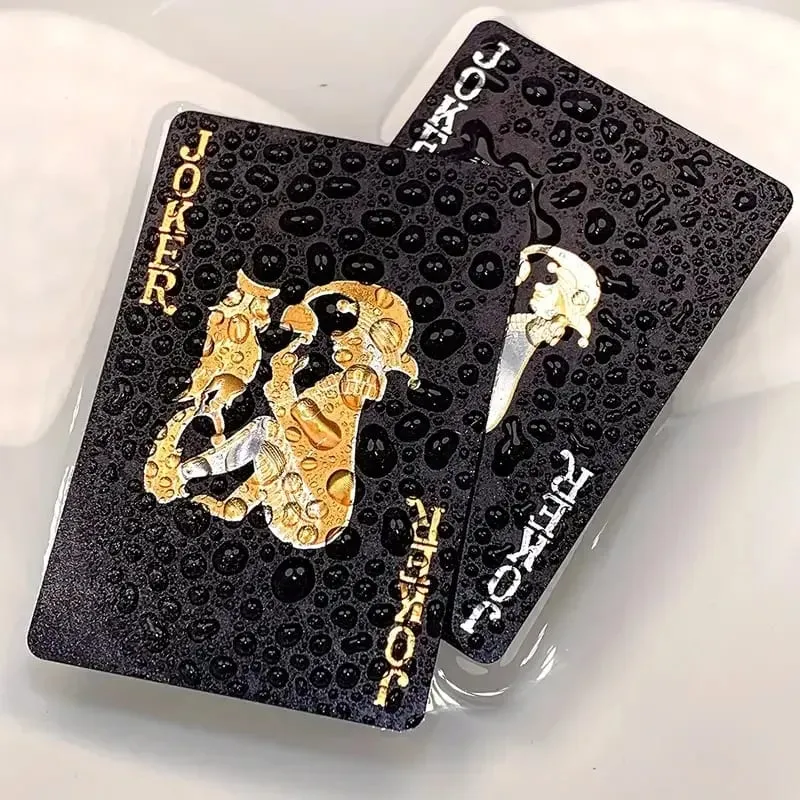 New Color Black Gold Playing Card Game Card Group Waterproof Poker Suit Magic Dmagic Package Board Game Collection Entertainment — image 2