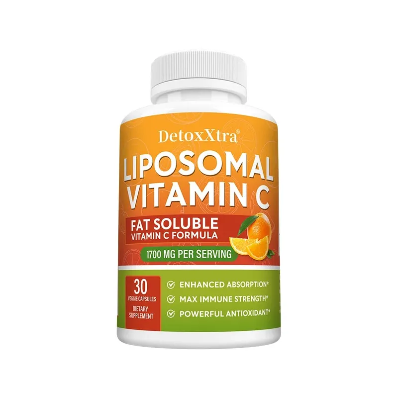 1700 Mg Liposome Vitamin C - Supports Immunity Replenishes Energy Promotes Collagen Production Improves Skin Health