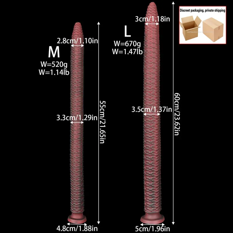 Long 55cm Butt Plug Pumpkin Dildo Deep Anal Whip Soft Anal Plug Adult Sex Toys Monster Dilator Dildo Anal Stimulator Sex Product — image 12