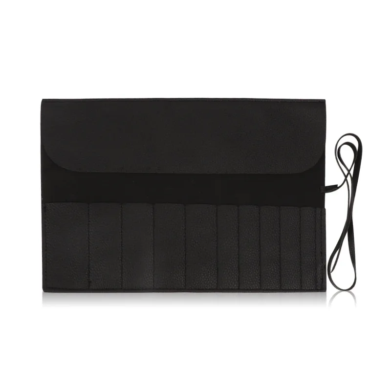 Roll Up Makeup Brush Holder Travel Organizer Bag Cosmetic Pouch for Women Eyebrow Brushes