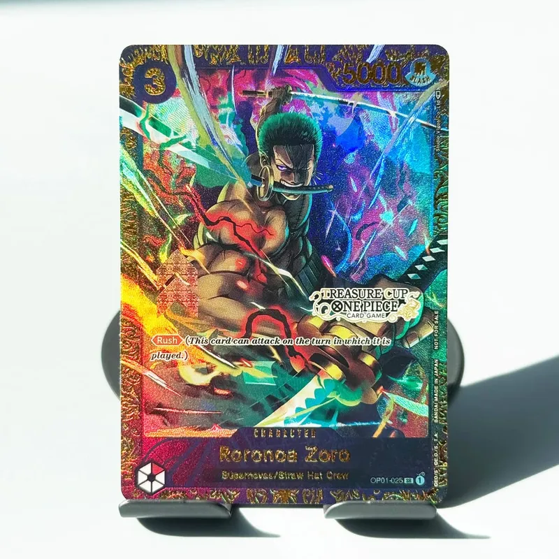 One Piece Roronoa Zoro Series Set Championship Treasure Cup Promo Anime Collectibles DIY Replica Cards Texture Card — image 4