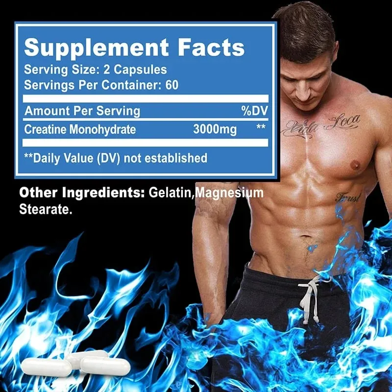 Creatine Monohydrate - Supports Muscle Energy and Cognitive Function Increases Lean Muscle Mass - Gluten Free — image 5