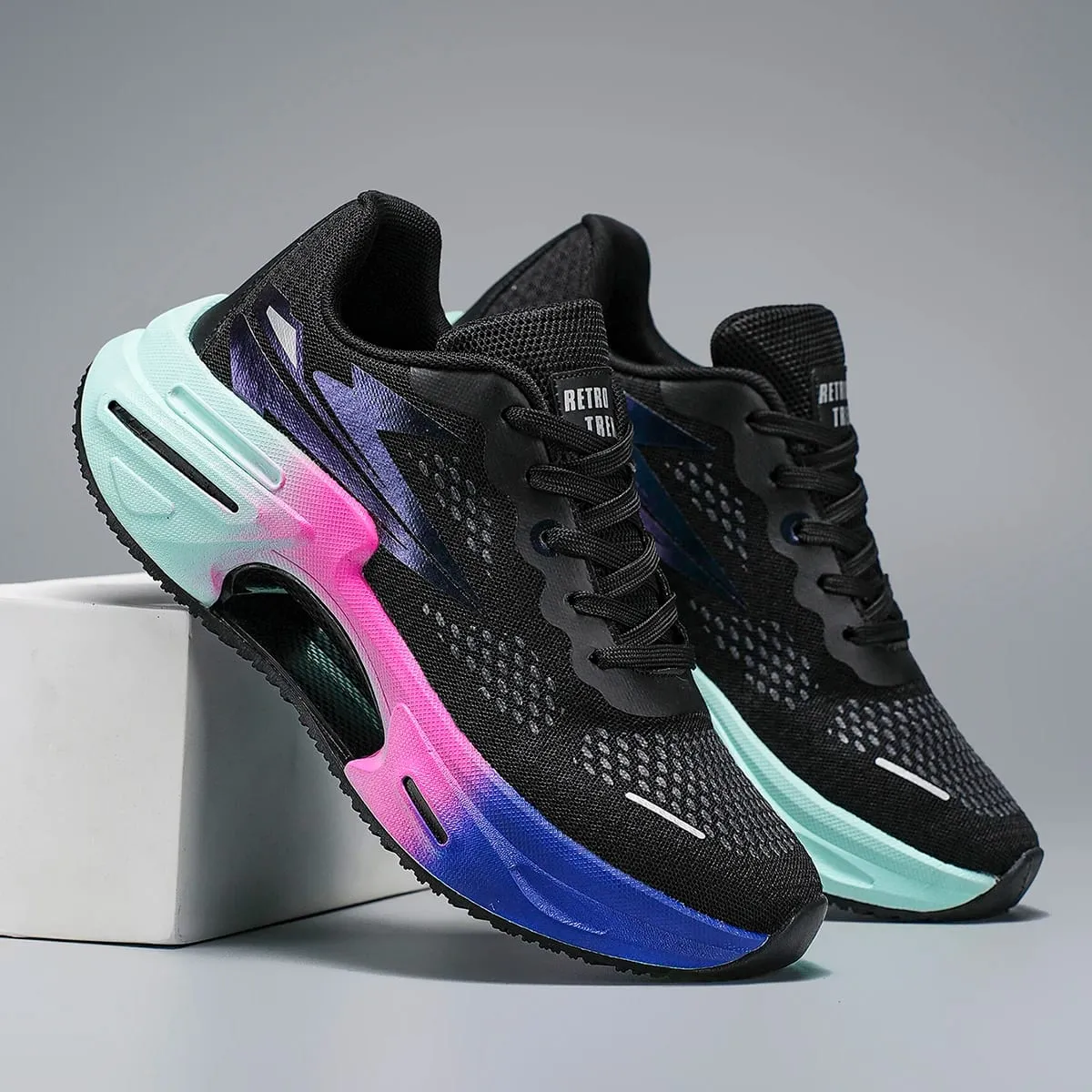 Men Running Shoes Carbon Board Marathon Sports Breathable Lightweight Women's Comfortable Athletic Nonskid Sneakers Size 36-48 — image 5