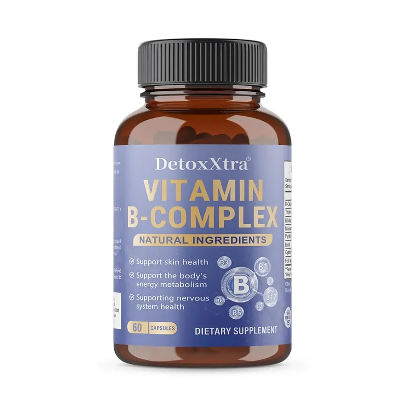 Vitamin B Complex Capsules Relieve Stress Energy Metabolism Nervous System & Immune Wellness Support Vegetable Capsules — image 10