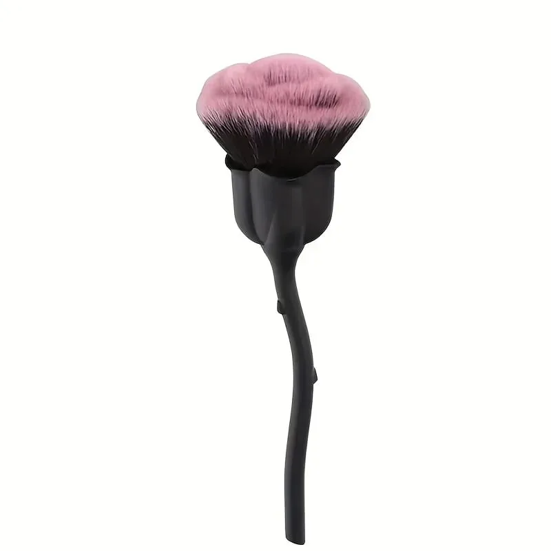 A Rose Shaped Nail Dust Brush Soft Bristles Makeup Foundation Make-Up & Powder Blusher Tools Foundation Make-Up Beauty Brush — image 9