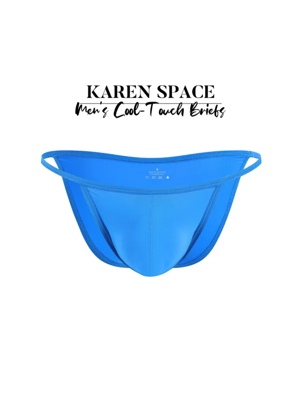 1PC Men's Sexy Low-Waist Briefs with Large Pouch Single Color Thin Belt Comfortable Thin Design for Summer Pure Color Underwear — image 39