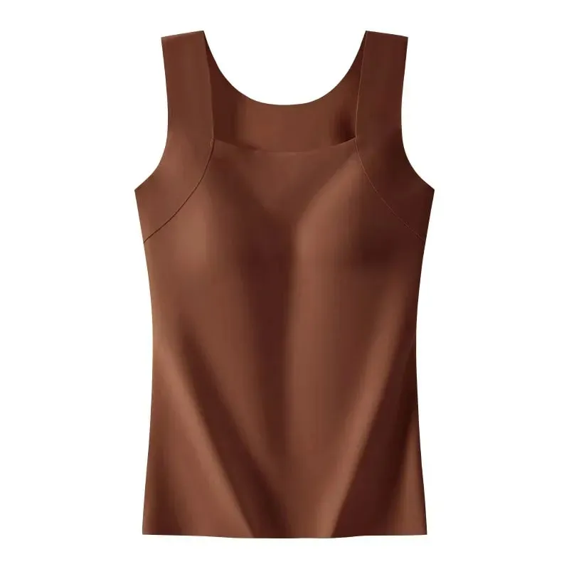Sexy Sleeveless Tank Tops Women Casual Vest Crop Camisole Seamless Sports Underwear with Chest Pads Summer Female Bra Lingerie — image 4