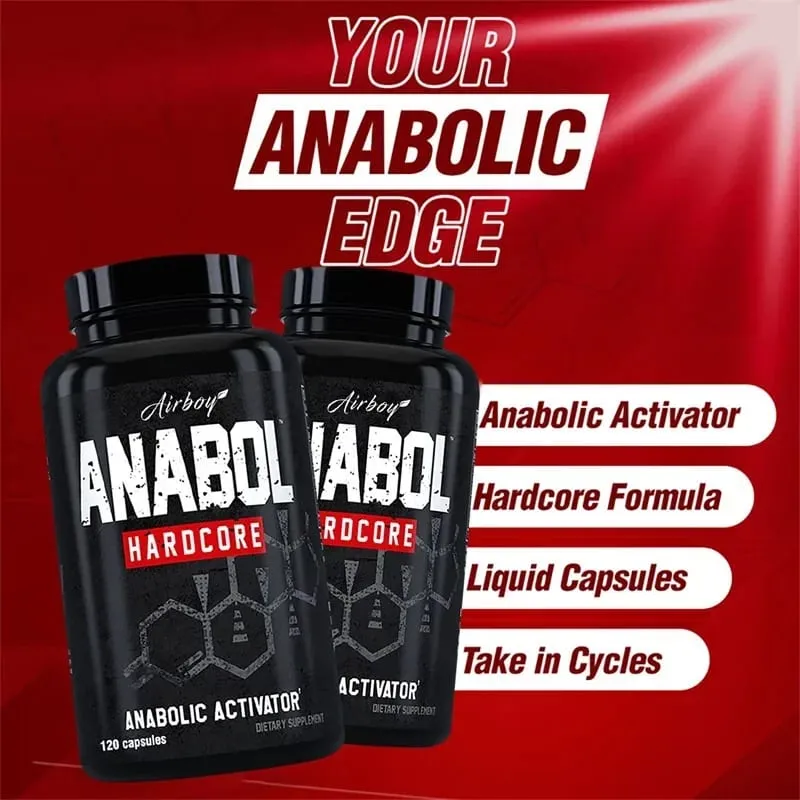 Anabol Hardcore Supplement - Paglaki ng kalamnan Pinahusay na Endurance Stress at Mood Relief at Pangkalahatang Kalusugan — image 5