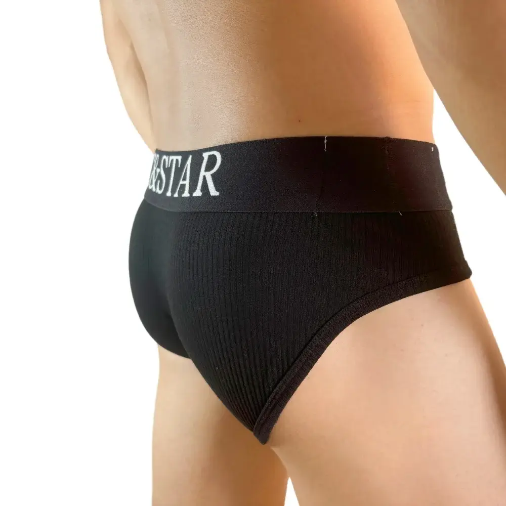 Cuecas masculinas atléticas com design de corte alto, cuecas de algodão com nervuras, conforto esportivo para homens, biquíni deslizante, tanga — image 8
