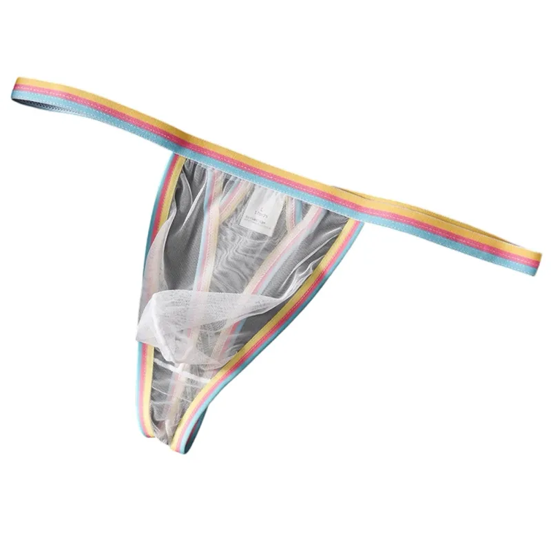 Men's Ultra-thin Mesh Briefs Underpants Man Sexy Underwear Breathable Ropa Interior Hombre Slips Quick Dry Bikinis Sissy Panties